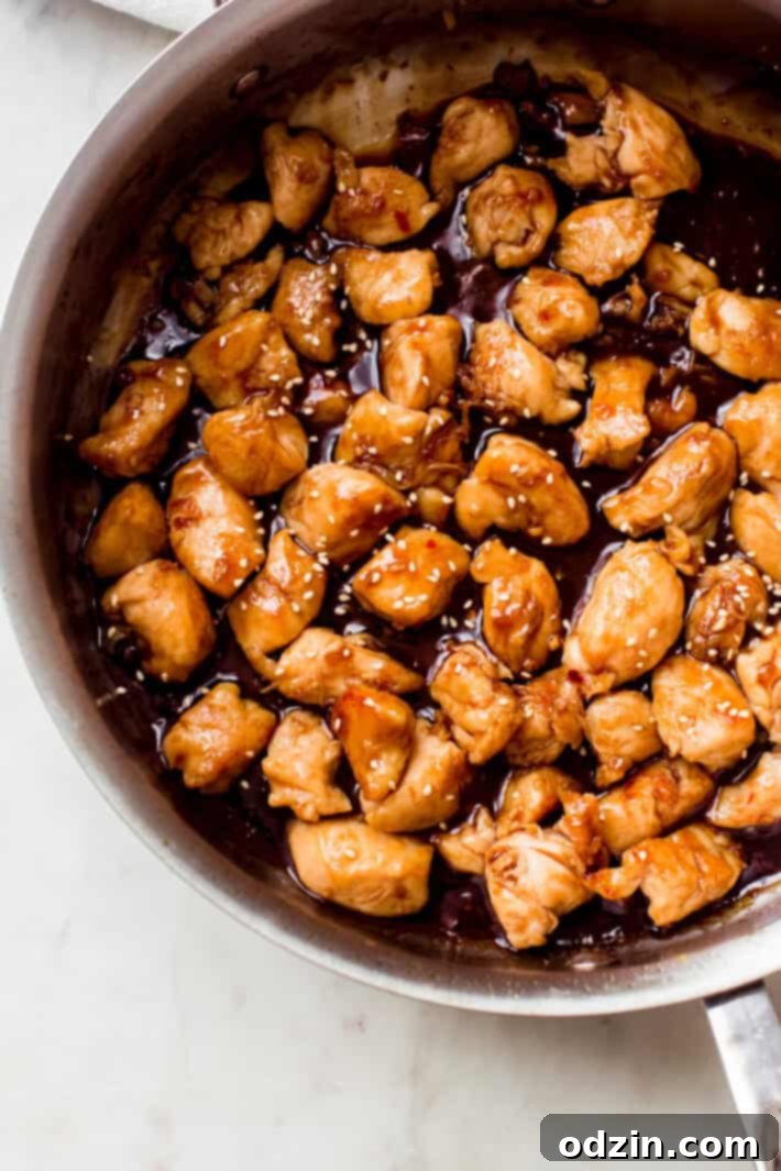teriyaki topped with sesame seeds in a pan