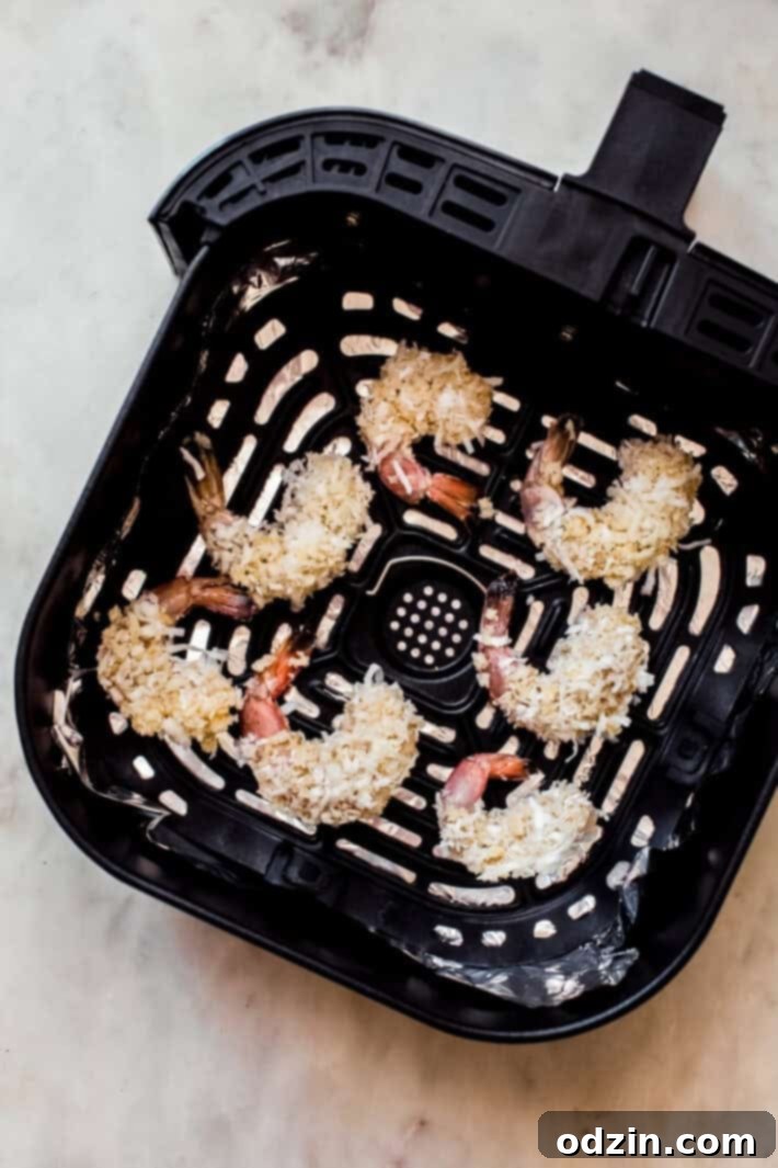 coconut crusted shrimp in air fryer