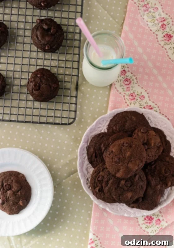 Espresso Double Chocolate Chip Cookies