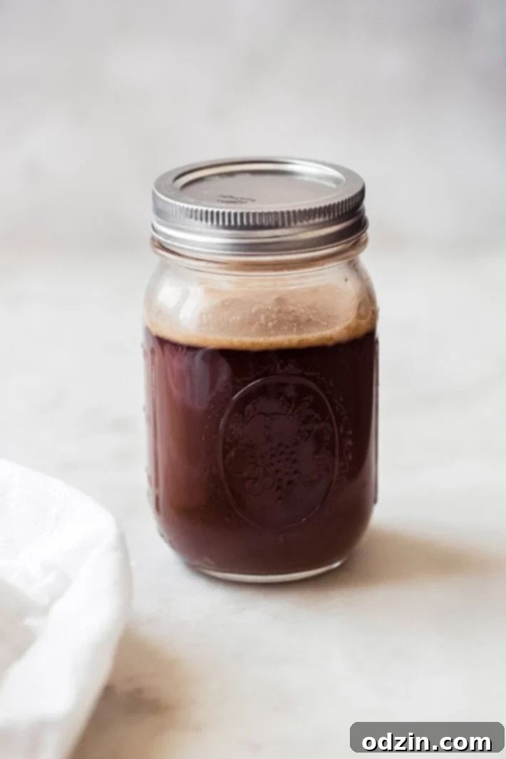 prepared sauce for stir fry in mason jar