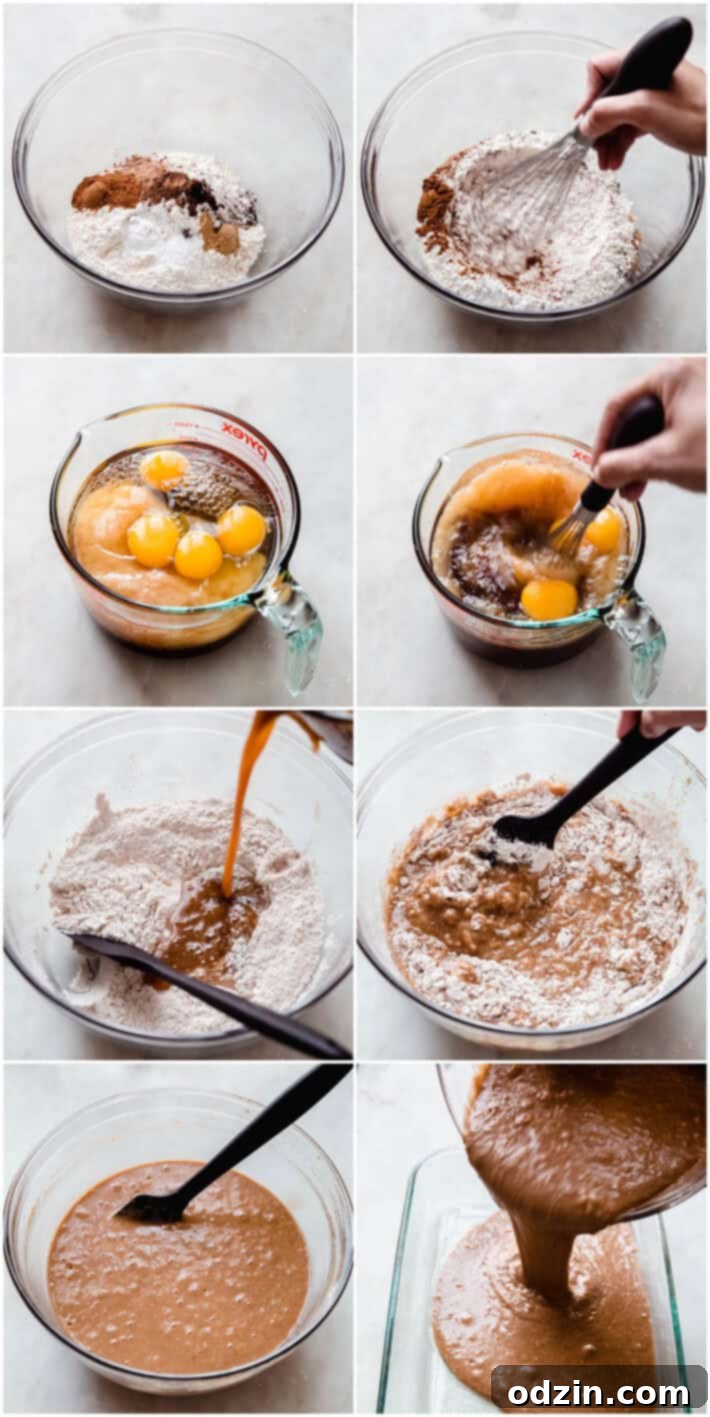 Simply Perfect Moist Spice Cake with Cream Cheese Frosting 4 Ingredients for homemade spice cake laid out on a kitchen counter