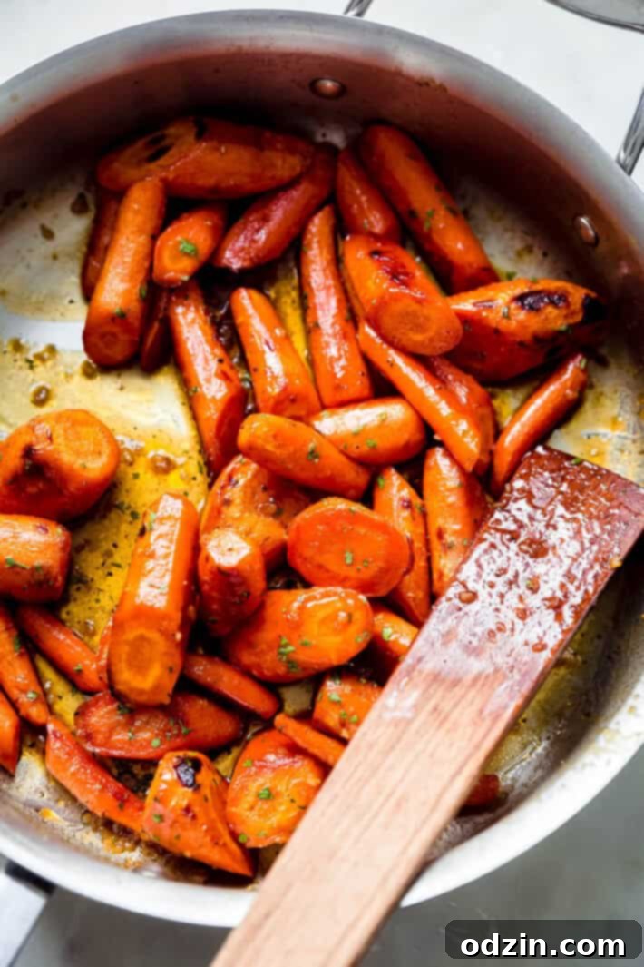 roasted carrot tossed in garlic butter sauce