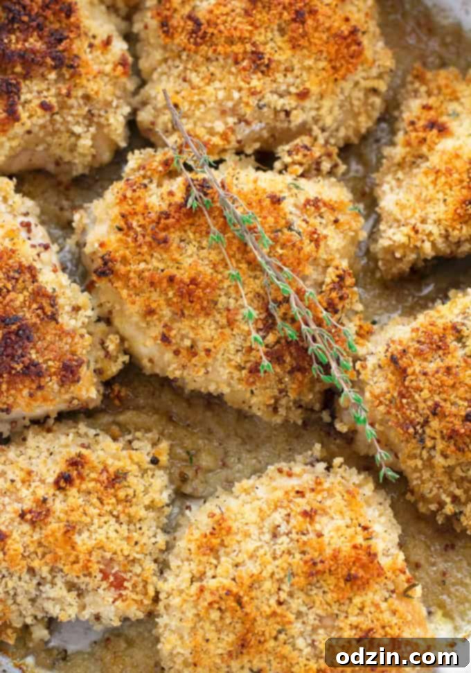 Crispy Baked Honey Mustard Chicken