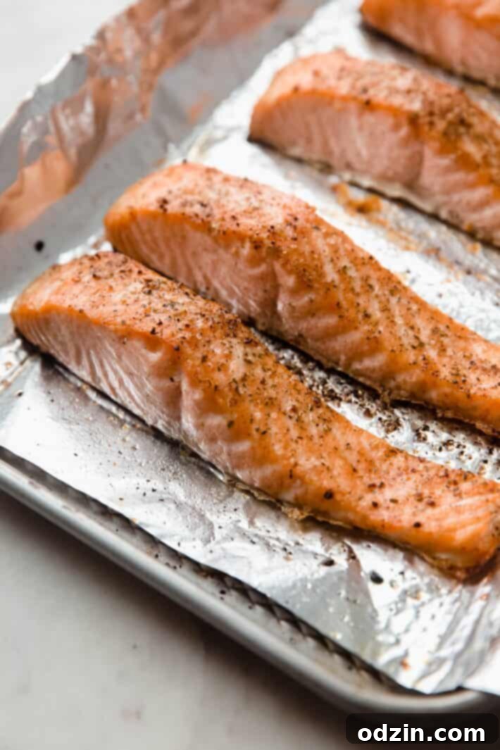 Your Go-To Weeknight Salmon Sushi Bowls 5 broiled salmon on sheet pan