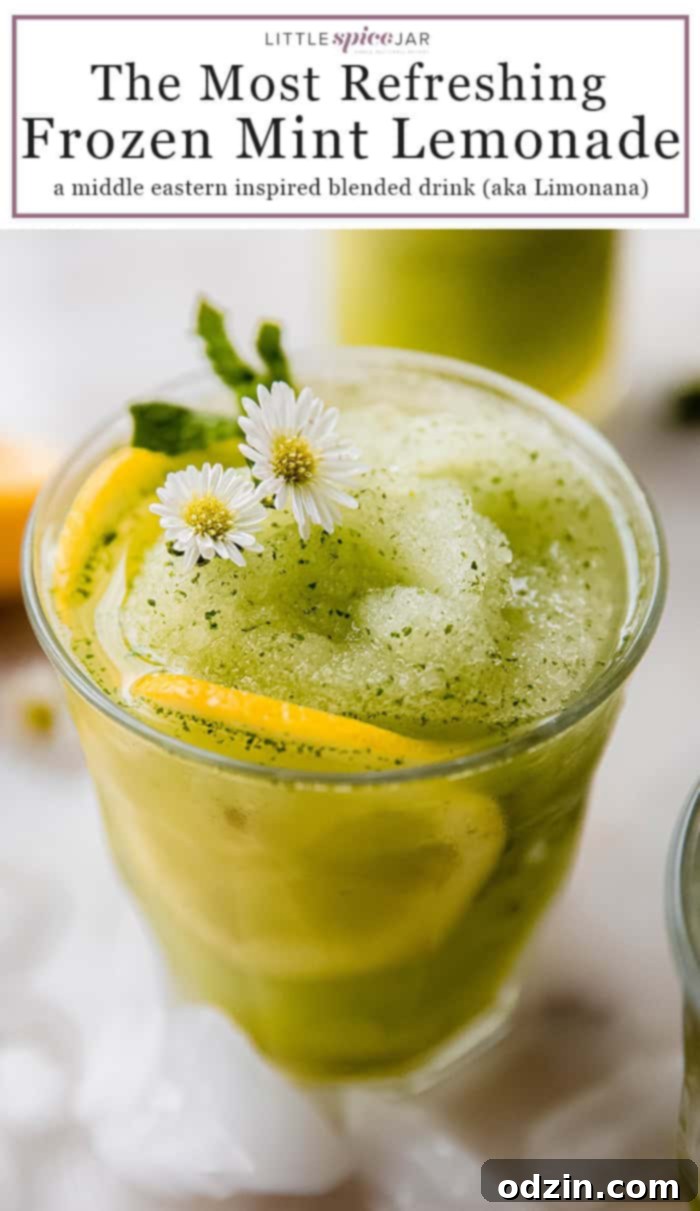 Limonana frozen mint lemonade recipe