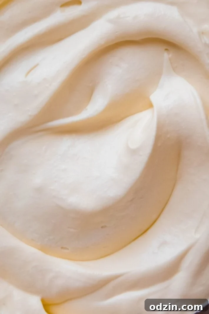 Effortless Homestyle Banana Pudding 5 swirled whipped cream mixed with vanilla pudding