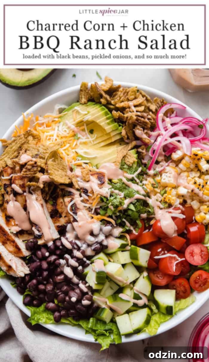 Pinterest icon for sharing Chicken BBQ Ranch Salad recipe