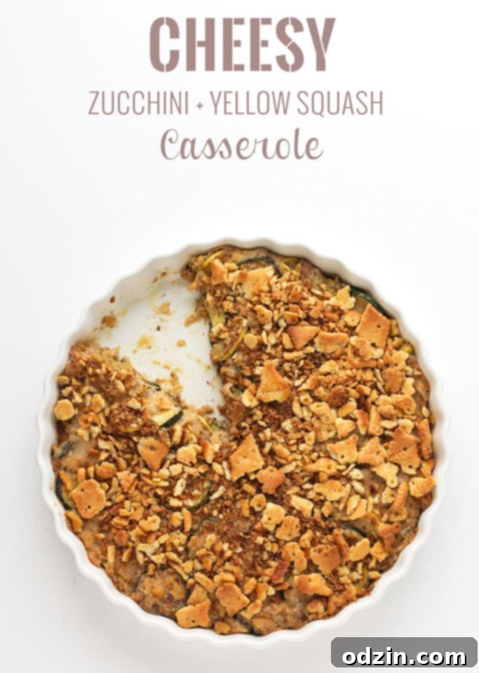 Cheesy Zucchini Yellow Squash Casserole Recipe