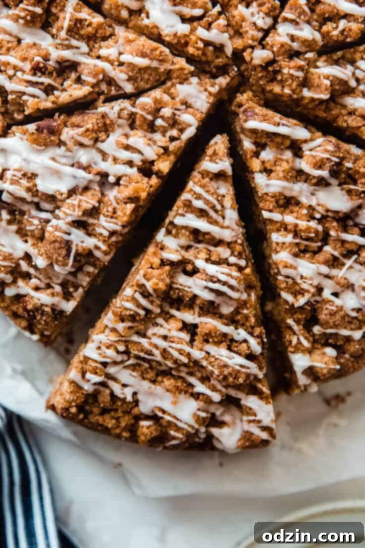 Brown Butter Cinnamon Pecan Coffee Cake