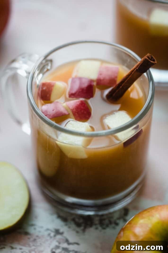 Crafting Your Own Apple Cider 8 cider in glass with cinnamon sticks surrounded by apples