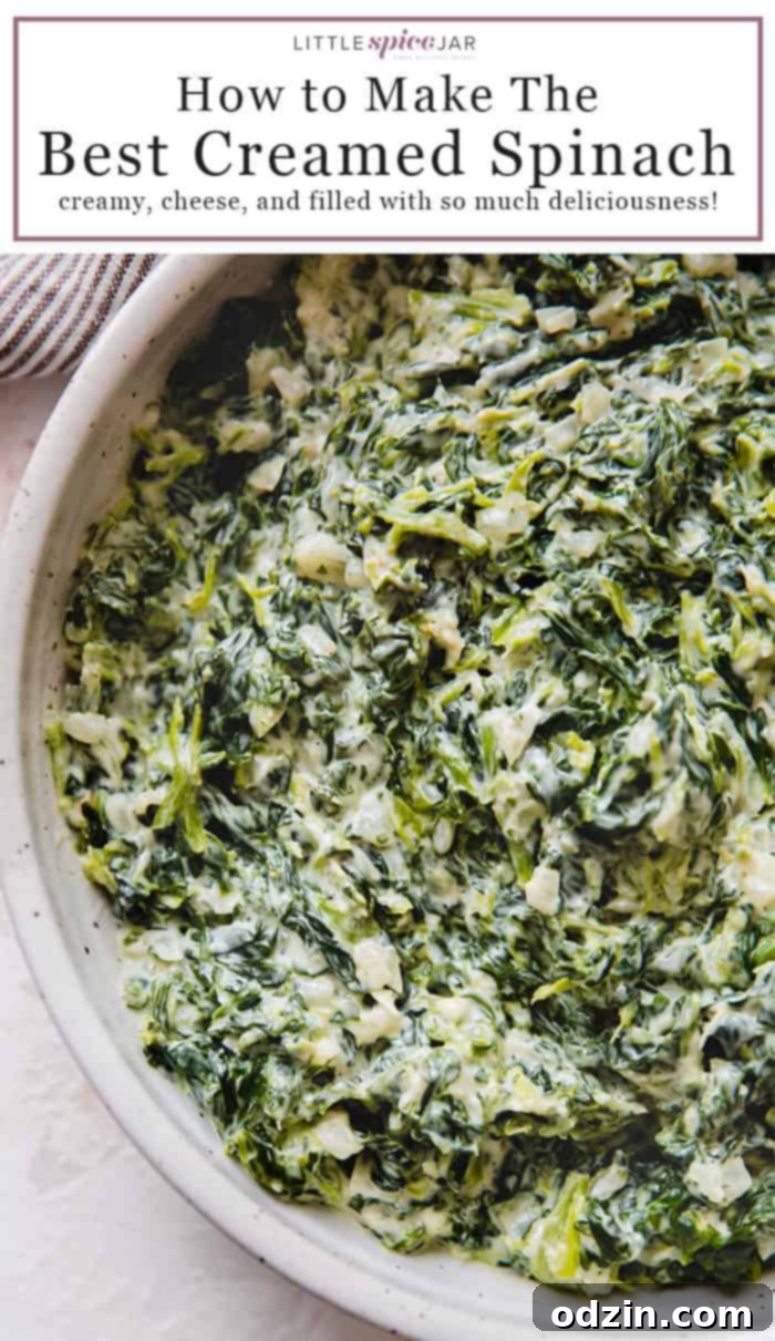 The Best Creamed Spinach