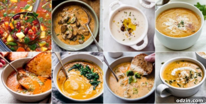 A colorful bowl of minestrone soup