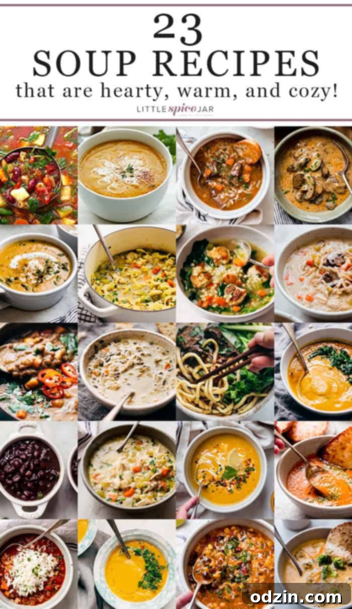 Pin this collection of 23 soup recipes to Pinterest