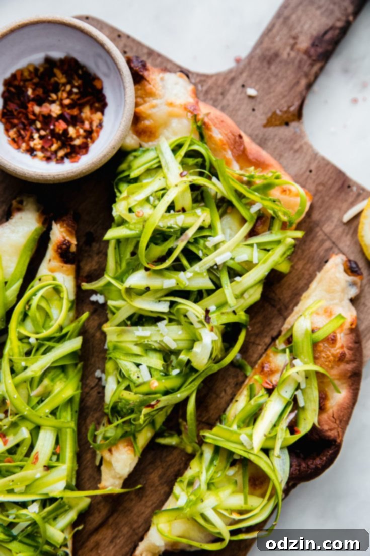 Shaved Asparagus Pizza