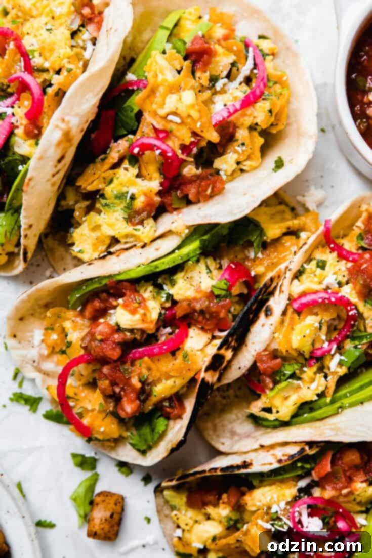 Tex-Mex Migas Breakfast Tacos
