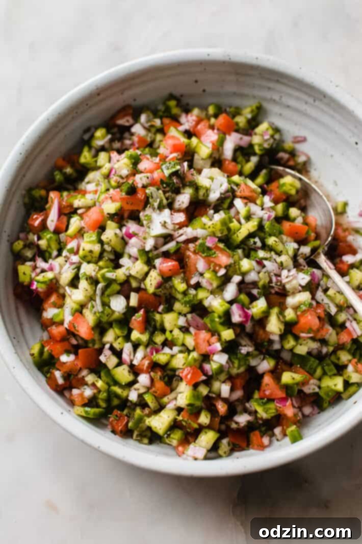 salad in bowl with spoon