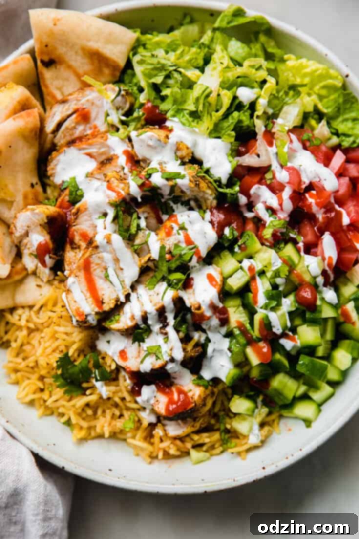 Cart-Style Halal Chicken Rice Bowls