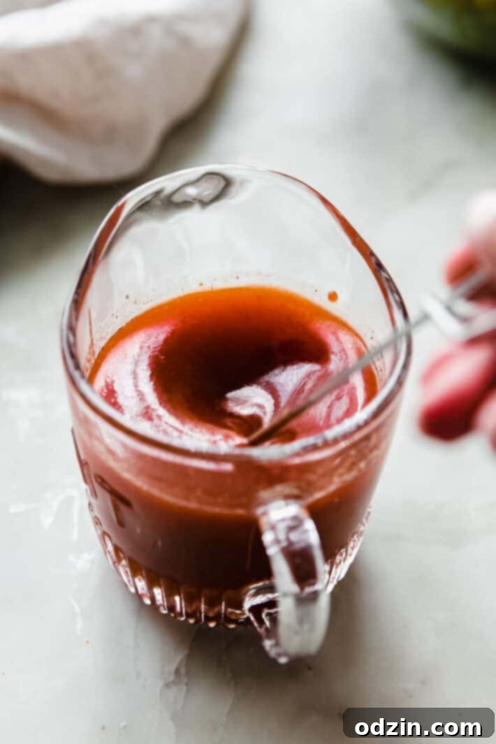 catalina dressing in glass pitcher