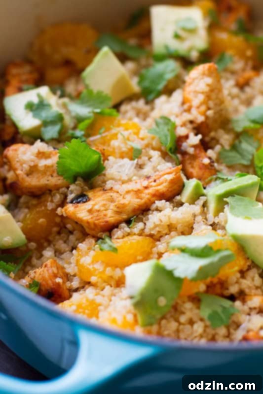 Light Citrus Chicken Quinoa Salad