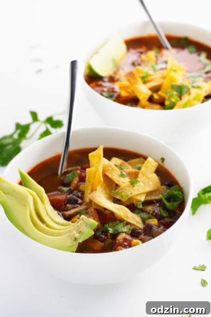 Chicken Enchilada Soup (Slow Cooker)
