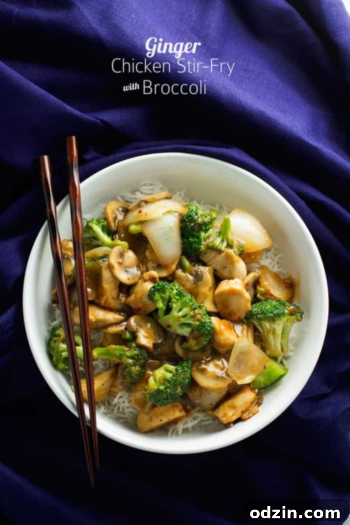 Ginger Chicken Stir-Fry with Broccoli