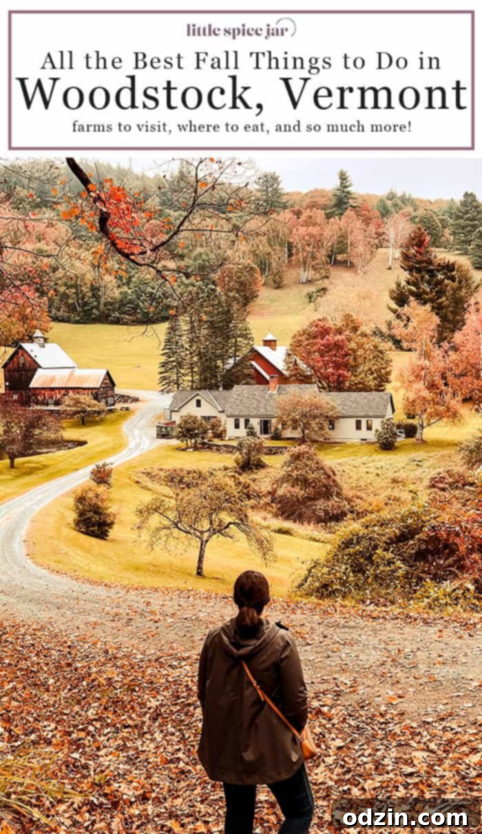 Autumn foliage in Vermont, a scenic road