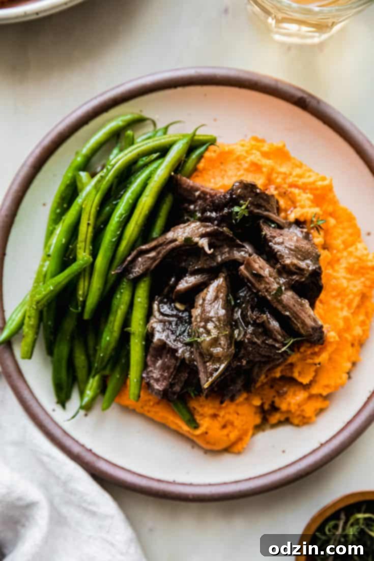 Braised Cider Pot Roast with Onions