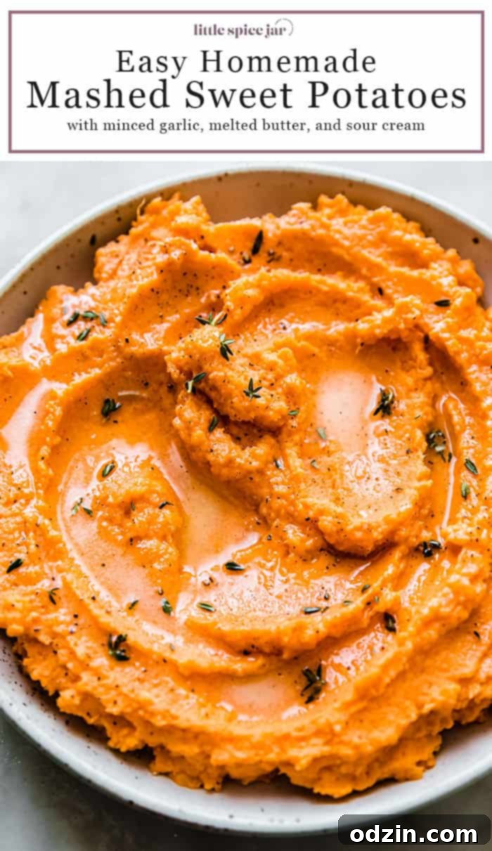 Pinterest icon for sharing savory sweet potato mash recipe