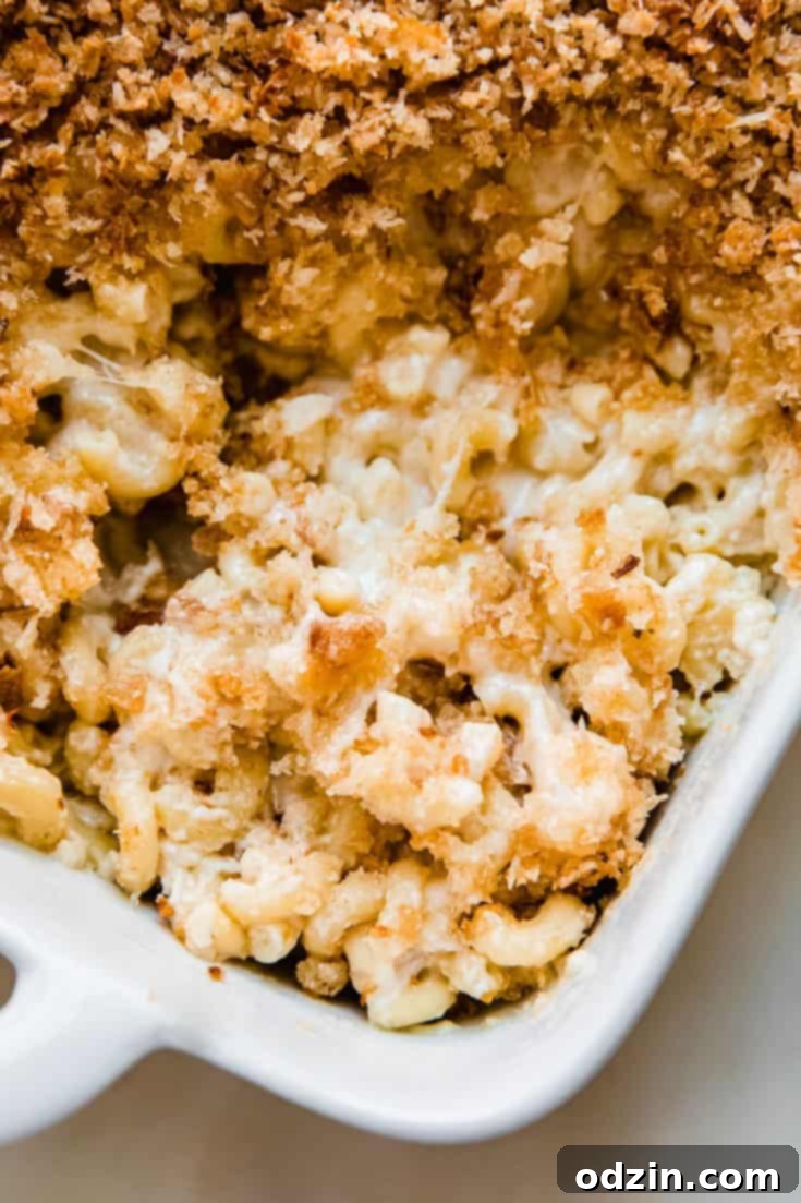 Gruyere Mac and Cheese with French Onion Crust