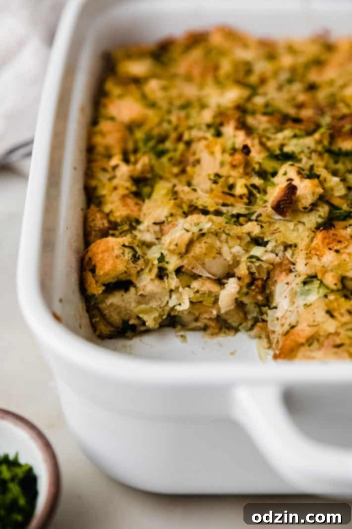 piece missing out of stuffing dish