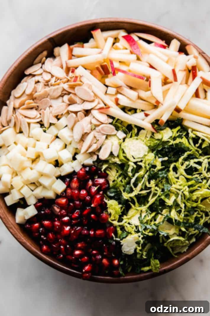 salad ingredients in bowl