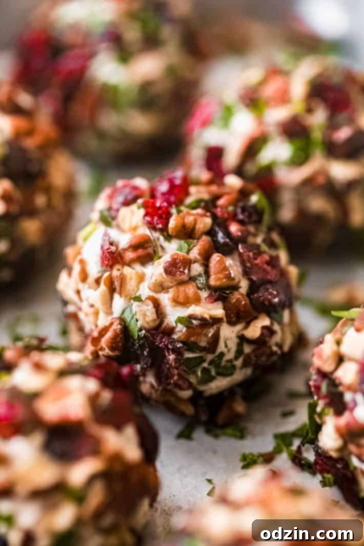 cheese ball on baking sheet