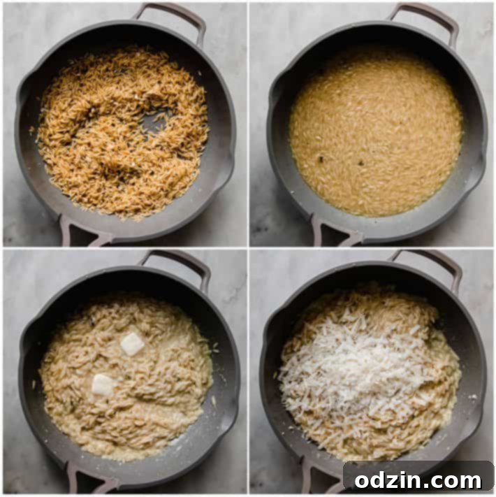 toasting and cooking process