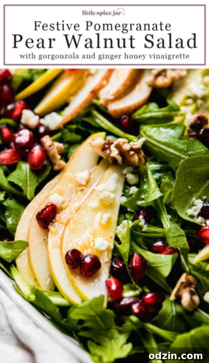 Winter Crisp Pear and Walnut Salad with Gorgonzola Recipe