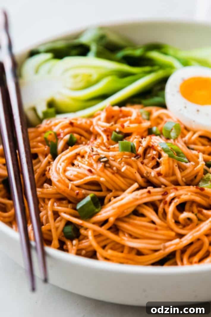 bowl of Korean noodles 