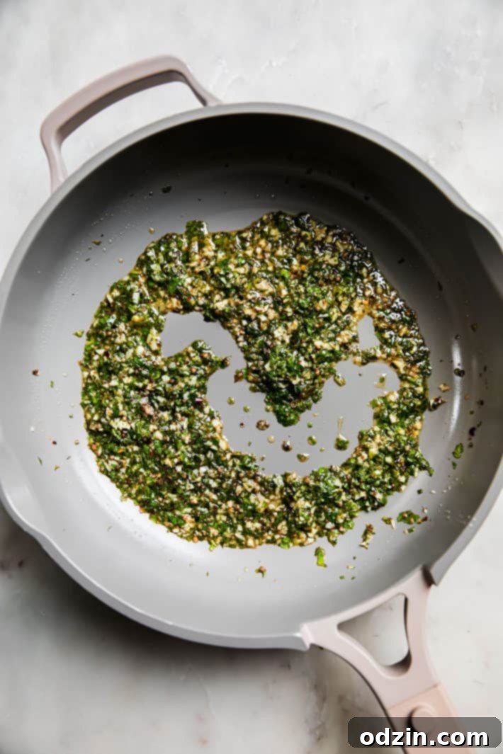 Fiery Lebanese Potatoes 5 lemon garlic cilantro sauce in skillet