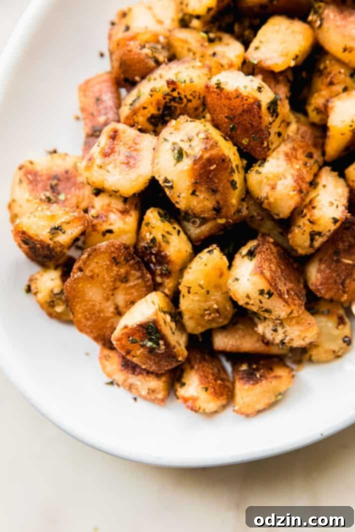 Fiery Lebanese Potatoes 6 spicy Lebanese potatoes on plate