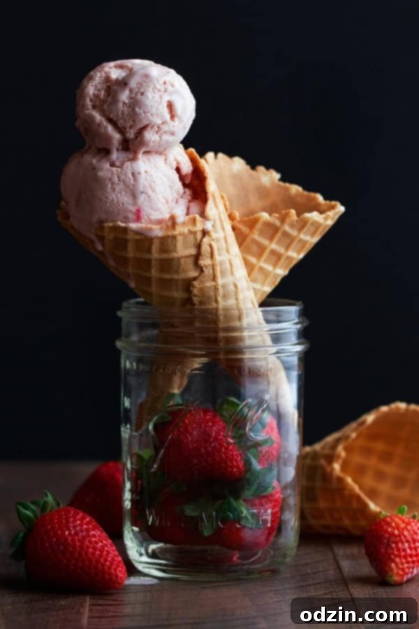 Delicious Homemade Fresh Strawberry Ice Cream Recipe