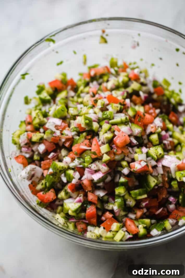 chopped veggies in bowl