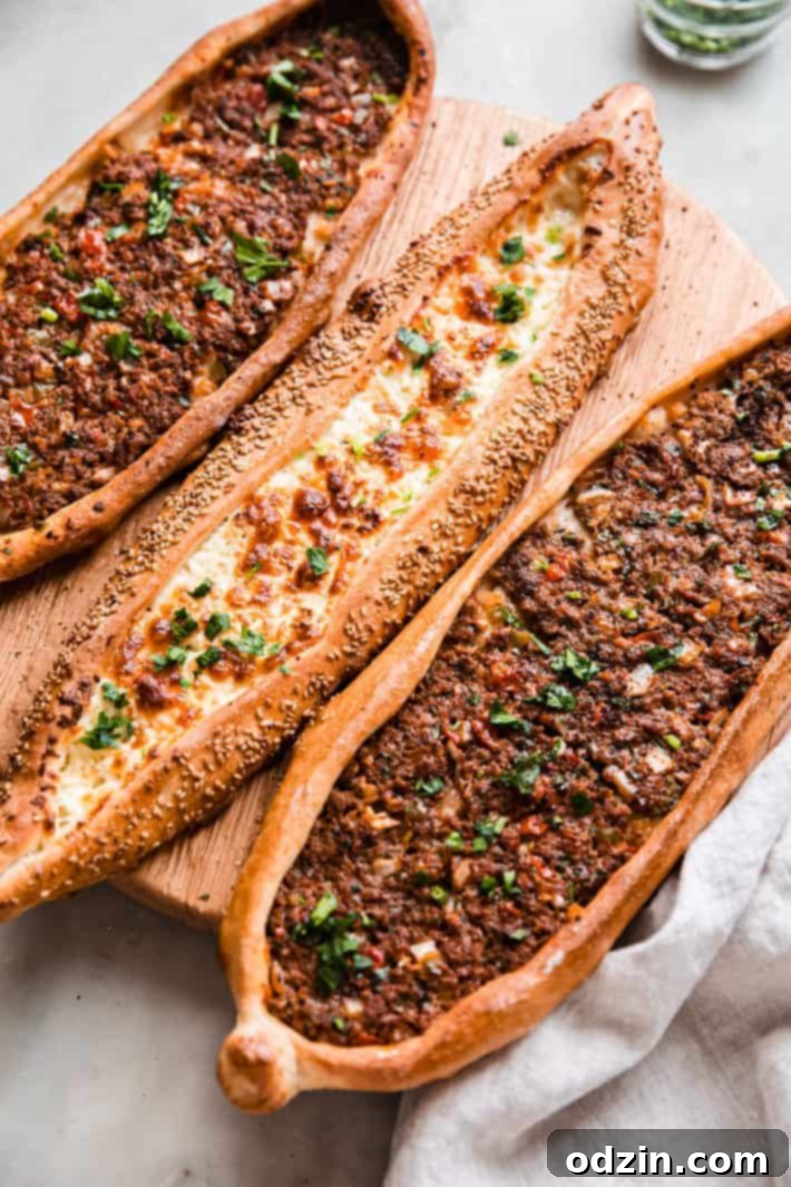 Pide: Turkey's Iconic Flatbread 8 prepare Turkish flatbread on cutting board