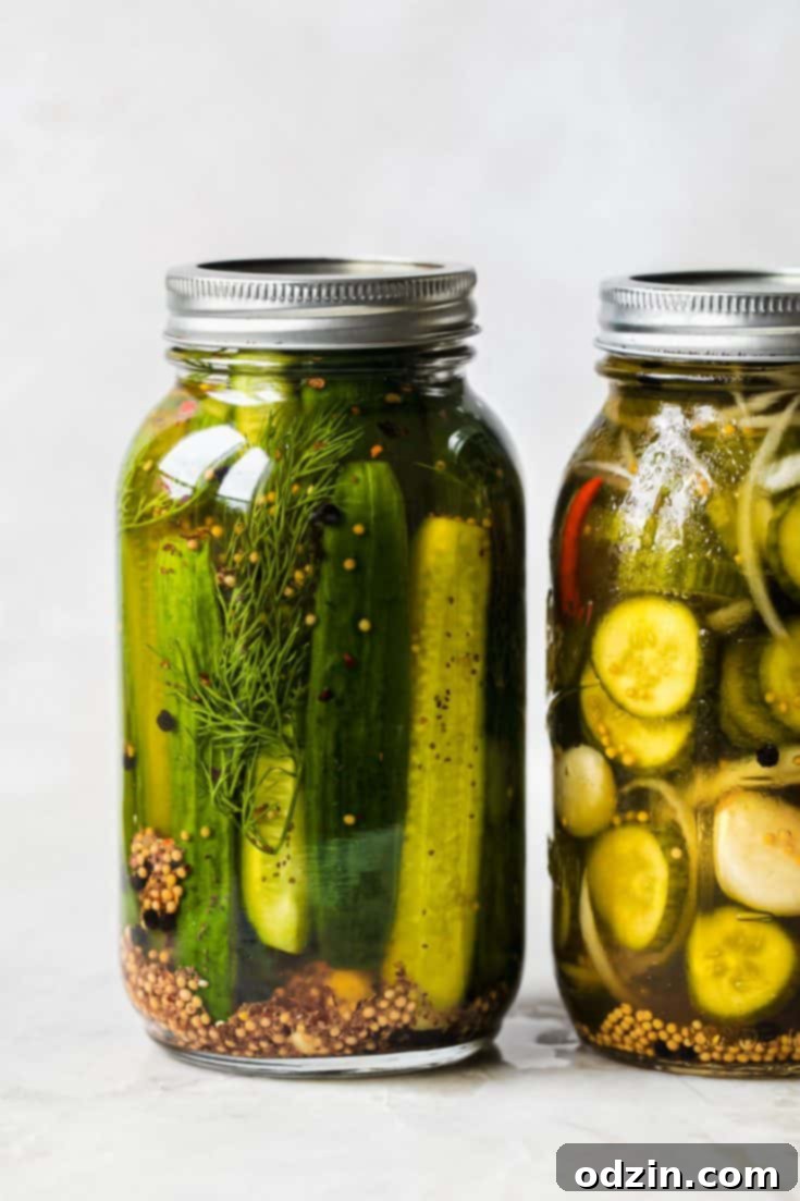 Easy Refrigerator Pickles (2 Ways!)