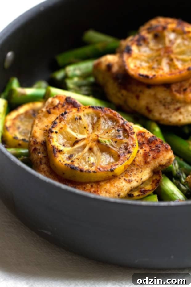 Simple Lemon Chicken with Asparagus