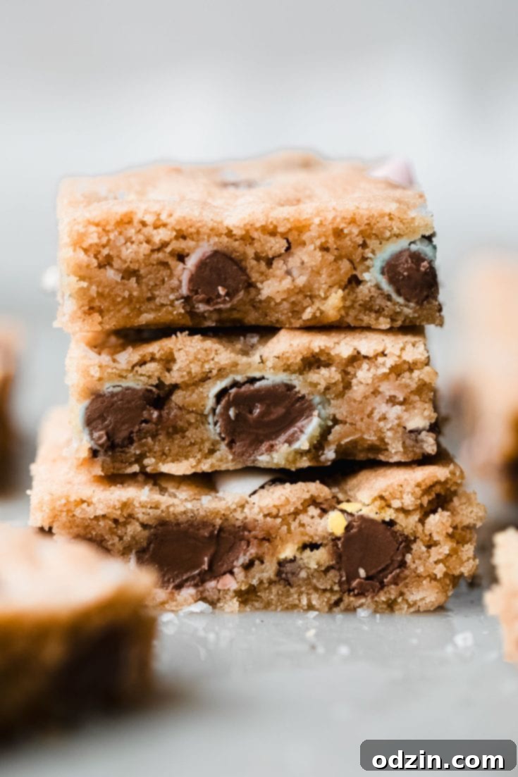 Brown Butter Cadbury Mini Egg Blondies