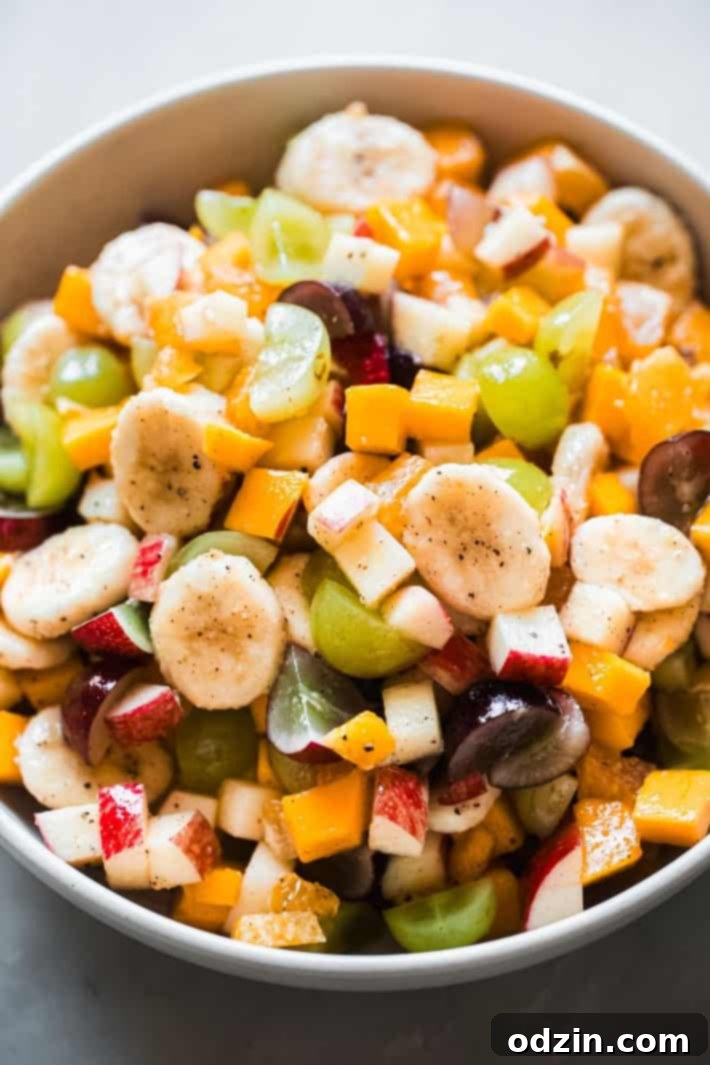 fruit chaat with chaat masala