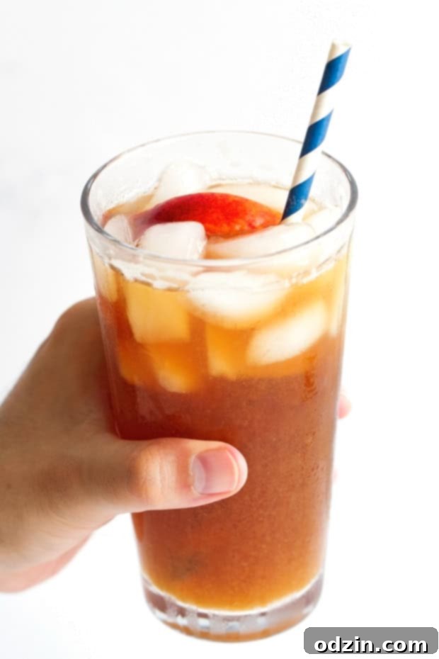 Homemade Peach Iced Tea