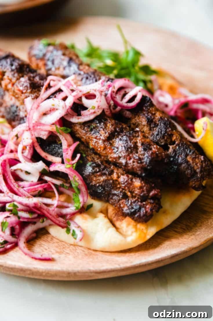 Adana Kebab with Sumac Onions