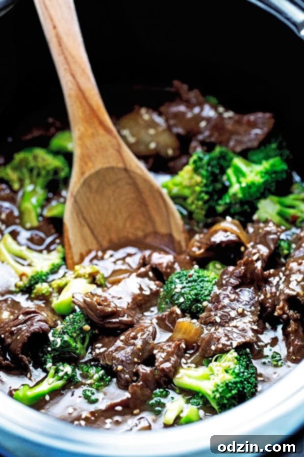 Slow Cooker Broccoli Beef - Marzia's Recipe