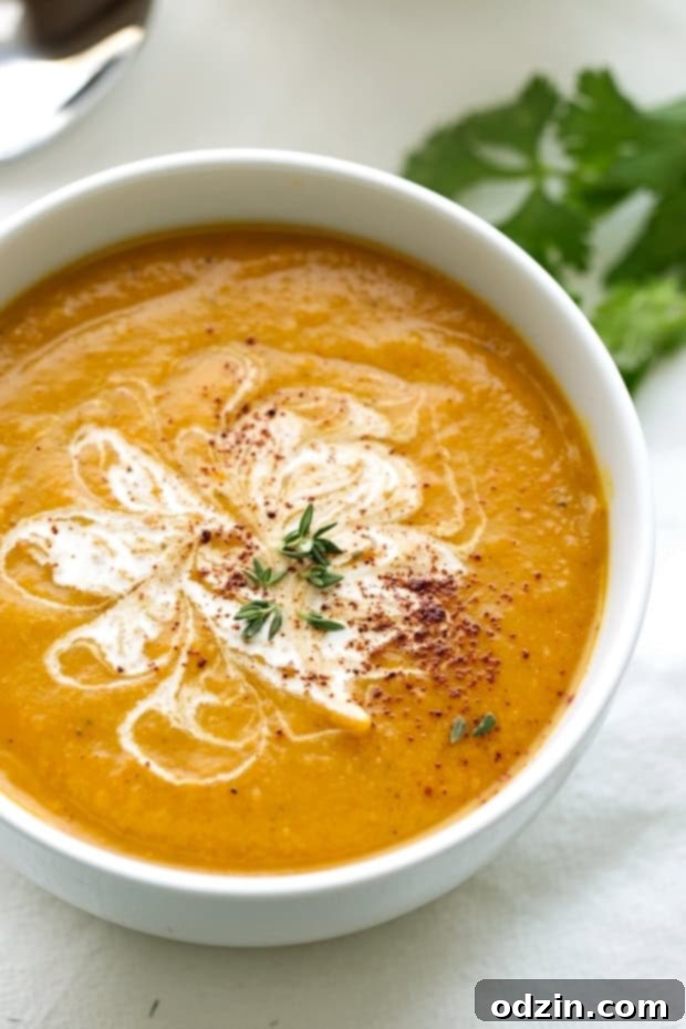 Curried Butternut Squash Soup (Slow Cooker)