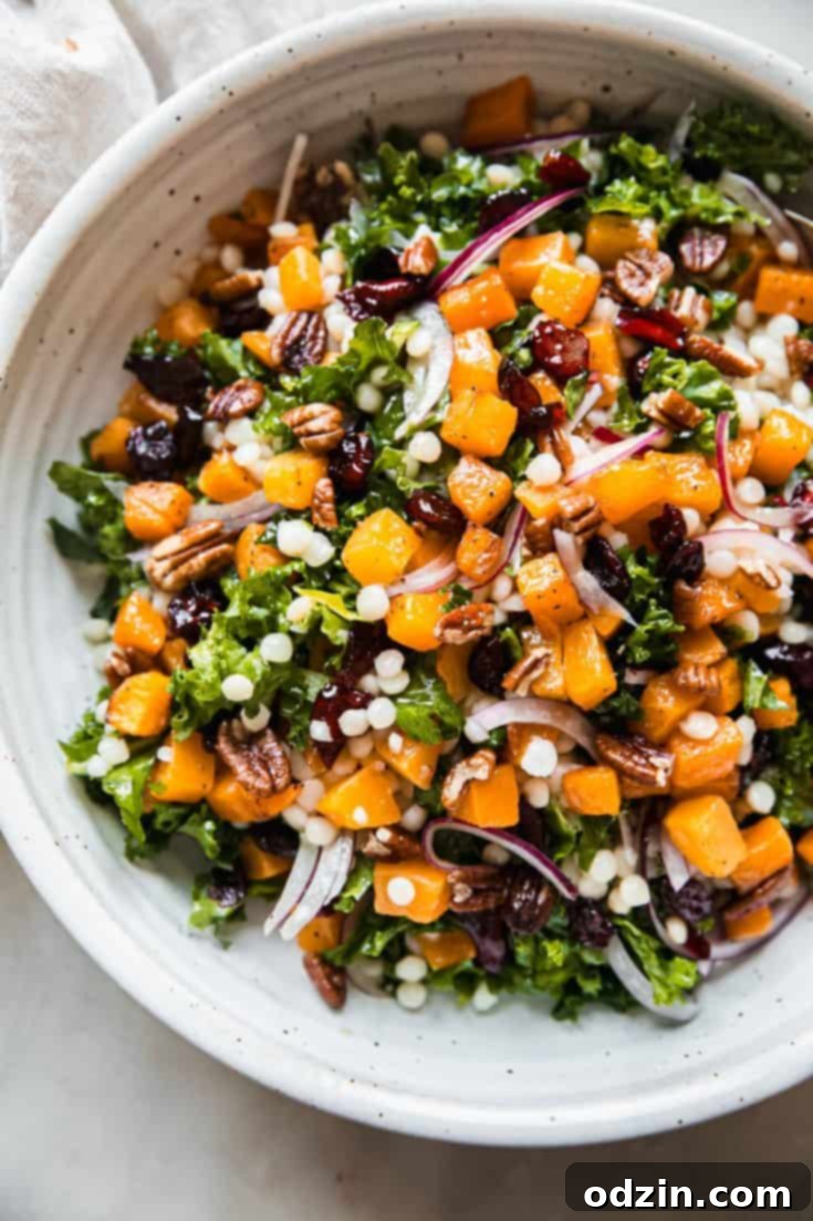 Autumn Pearl Couscous Salad with Roasted Butternut Squash