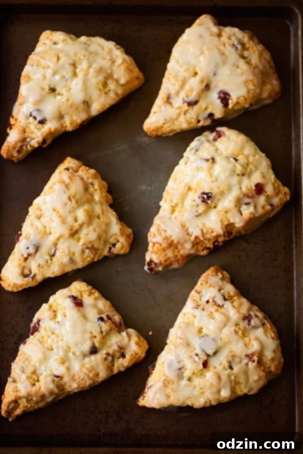 Pistachio Cranberry Orange Scones